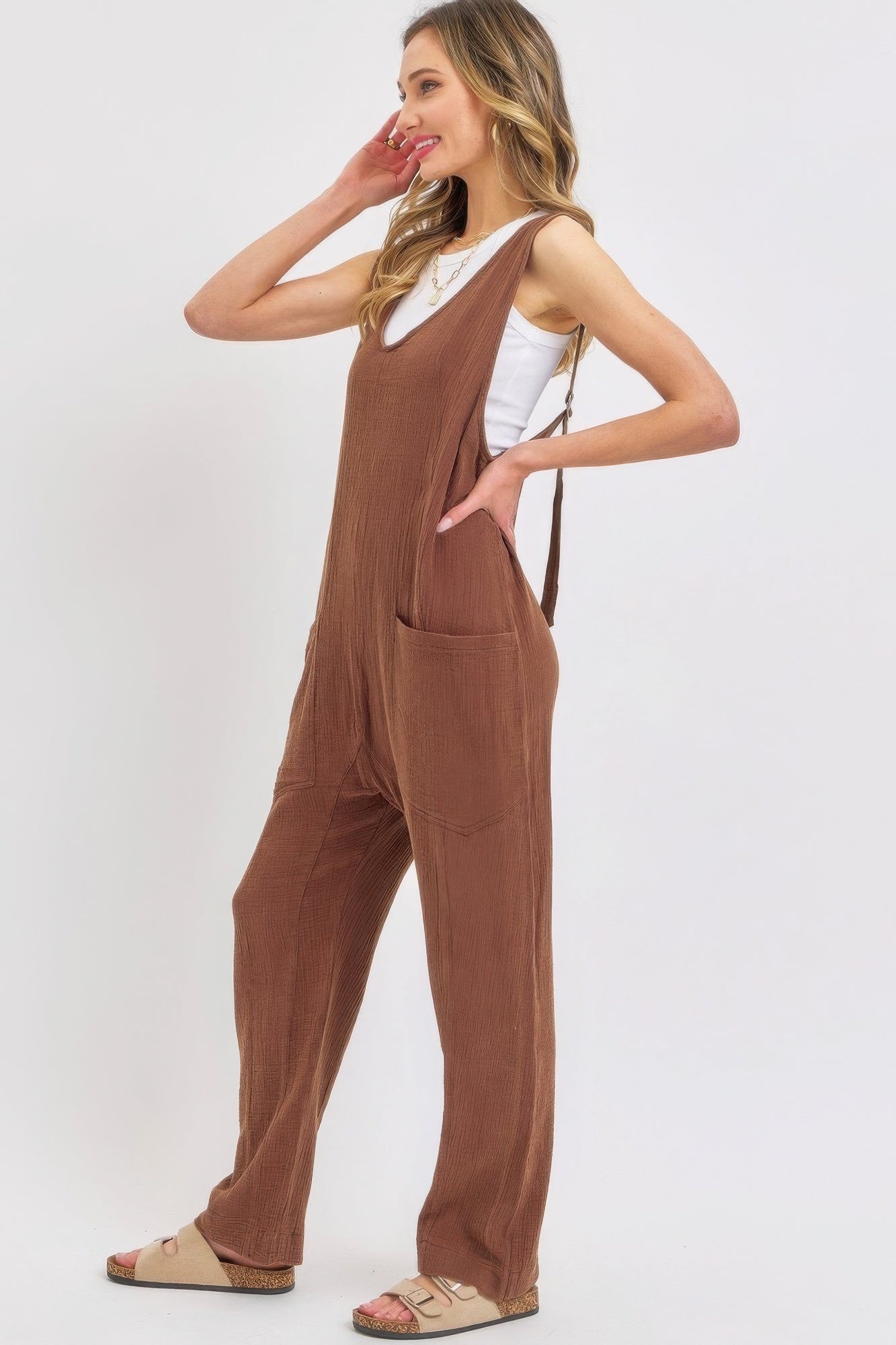 Mineral Washed Summer Jumpsuit